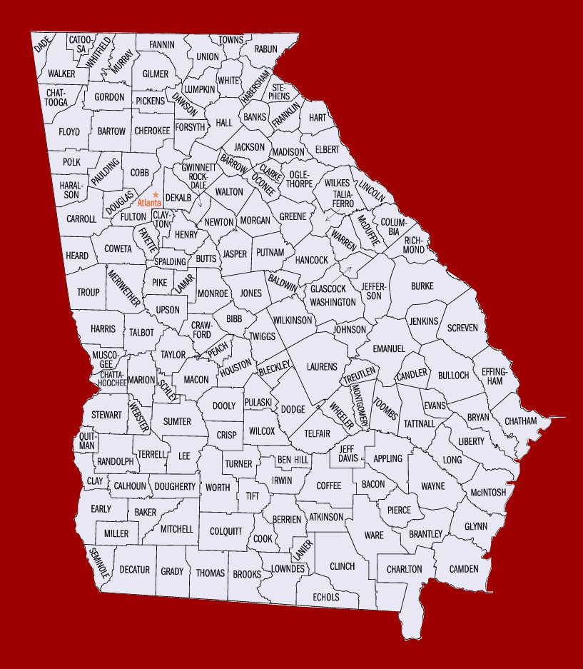 Georgia map